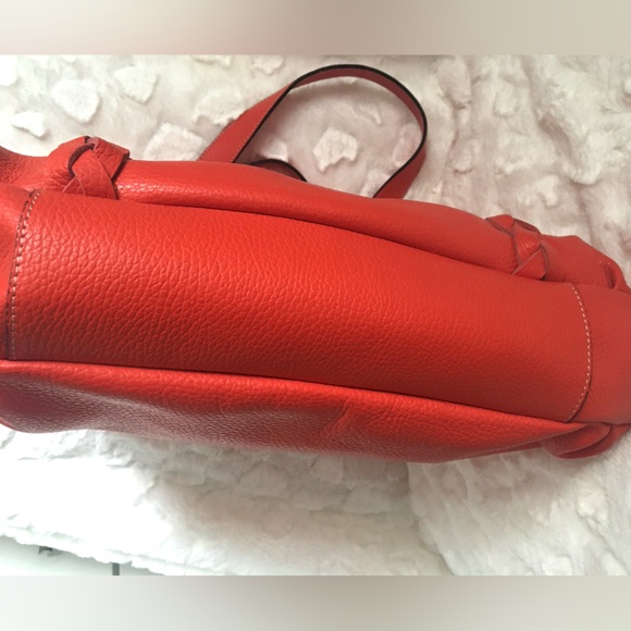 AB ASIA BELLUCCI leather Handbag. Like new, excellent condition. Red tomatoe. - Picture 12 of 13